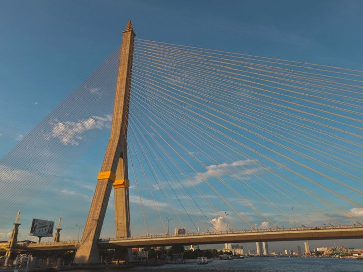 Enjoy the charm of the Chao Phraya River at dusk and into the night.